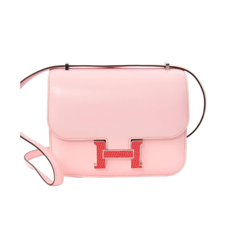 Hermes Bubblegum Pink Mini Constance 18cm Epsom Bag RARE Z Stamp, 2021 For  Sale at 1stDibs