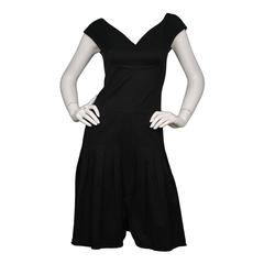Chanel Black Sleeveless Cotton Dress sz 38 4