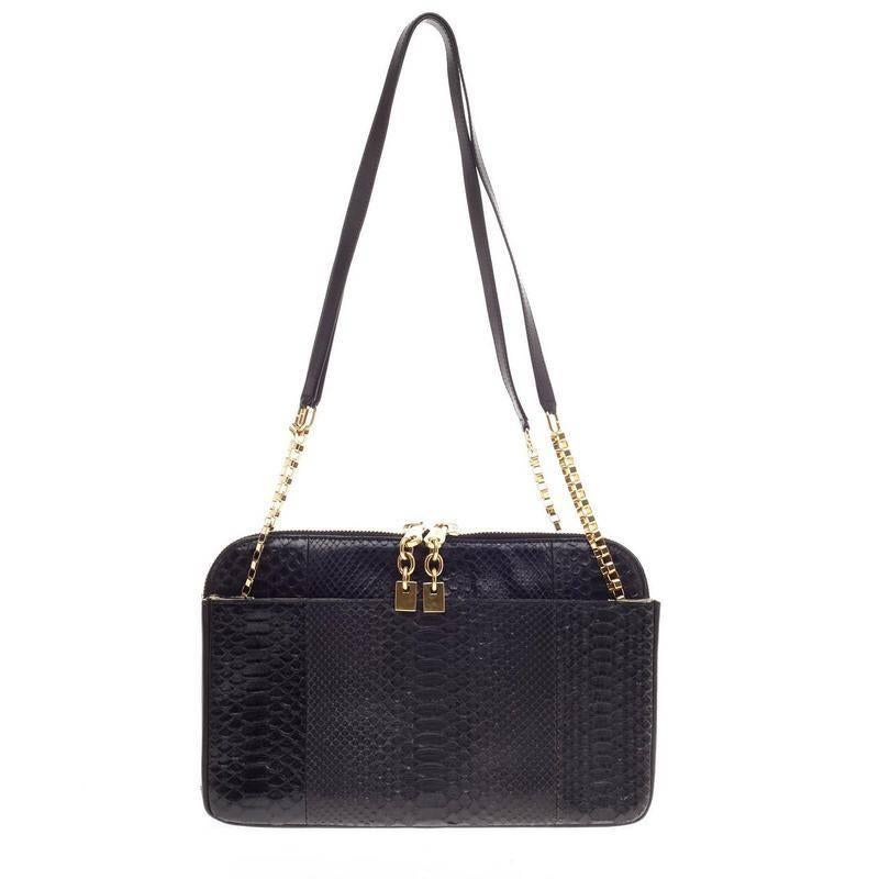 Chloe Lucy Shoulder Bag Python