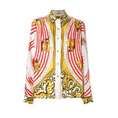 1984s Hermes Dies et Hores Silk Shirt 12