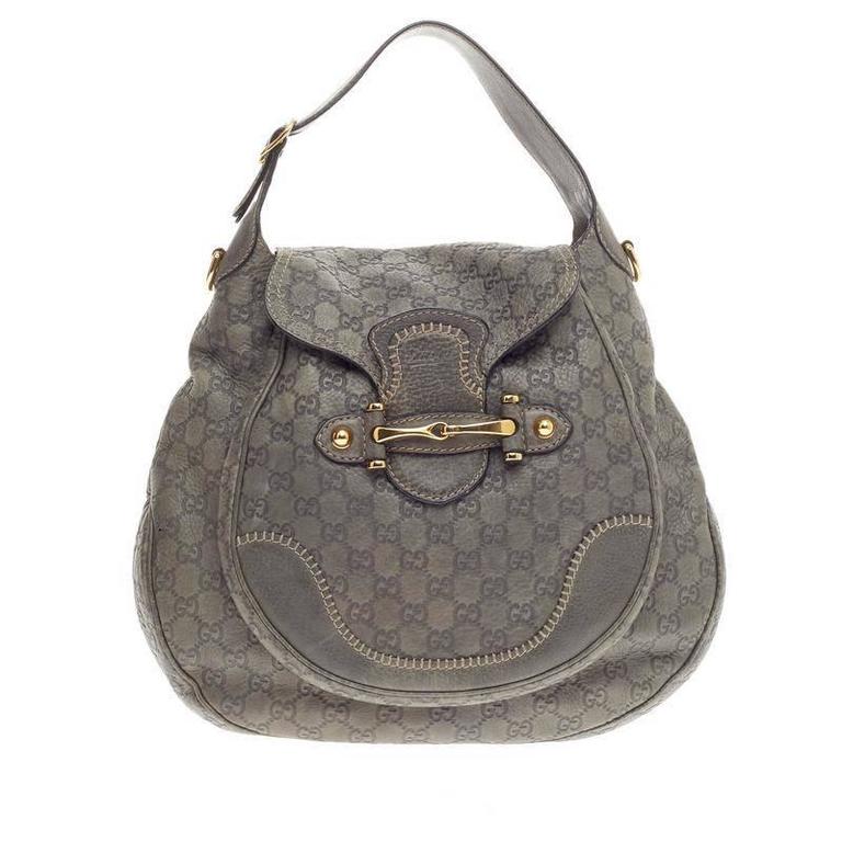 Gucci New Pelham Shoulder Bag Guccissima Leather Large