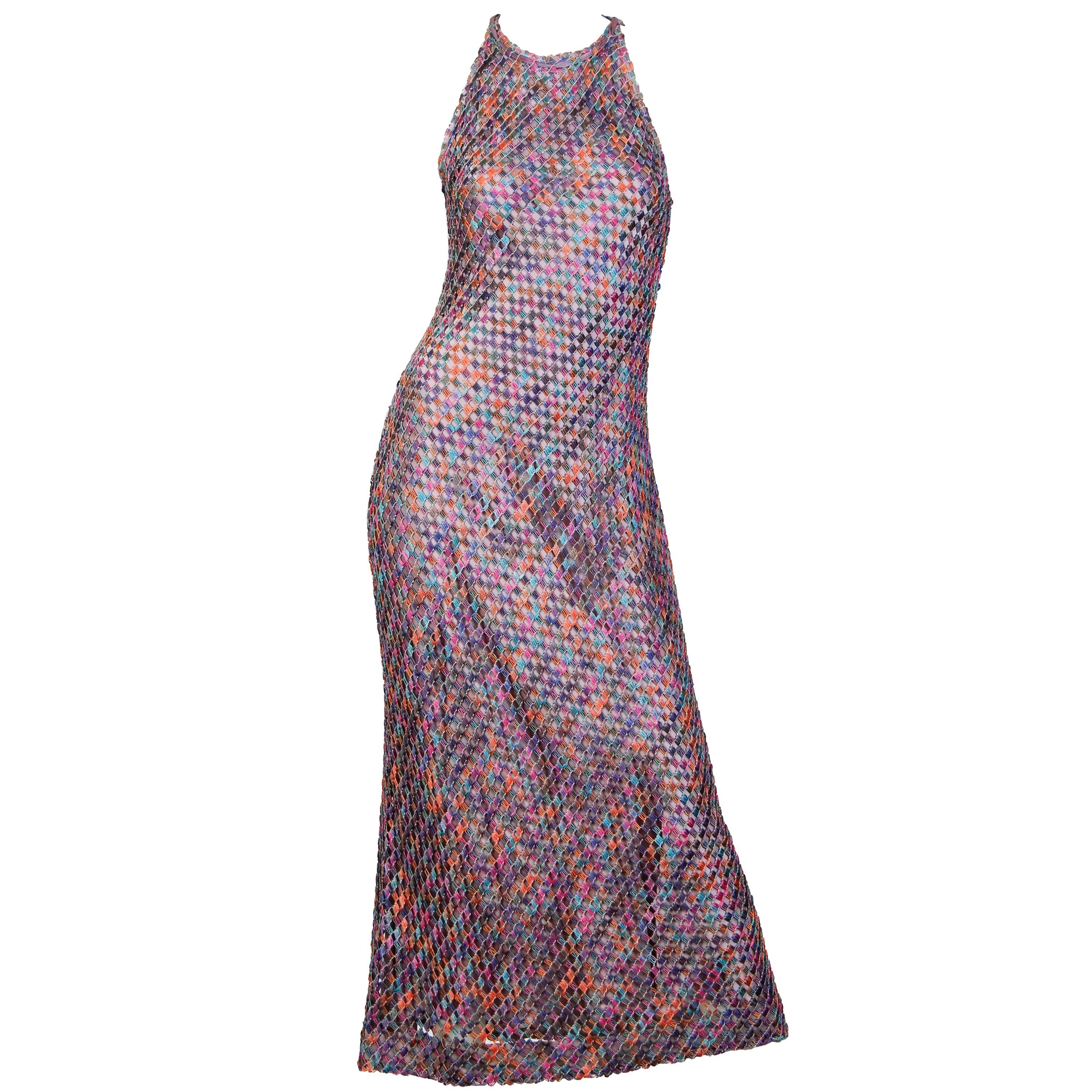 Bias Cut Amy Michelson for Holly Harp Tie-Dye Lace Dress