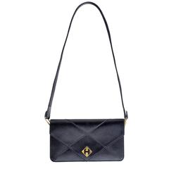  Hermès Navy Blue Satin Evening Bag