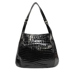 Giorgio's Palm Beach Black Alligator Handbag