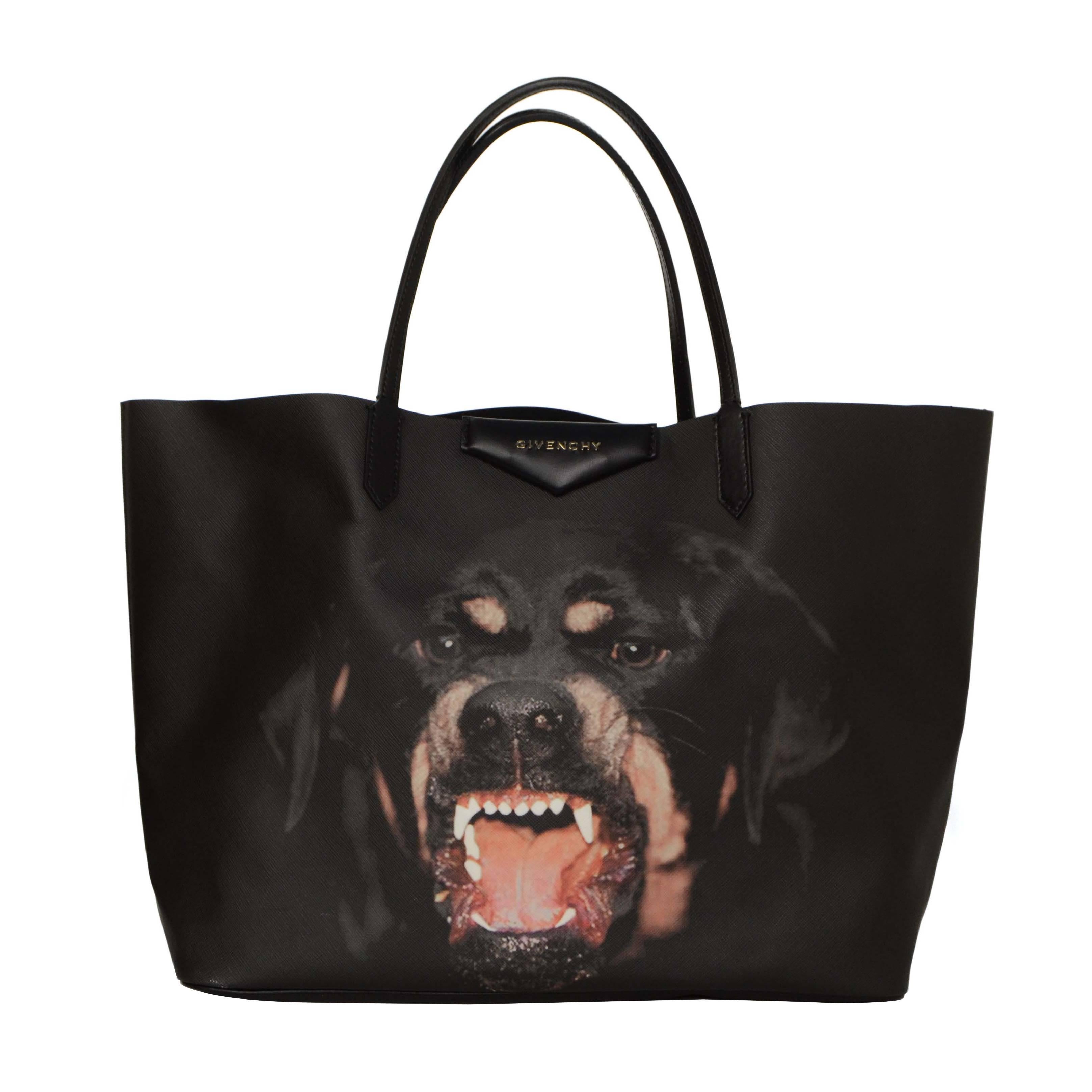 Givenchy Black SOLD OUT Rottweiler Large Antigona Tote Bag