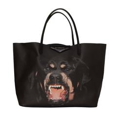 Used Givenchy Black SOLD OUT Rottweiler Large Antigona Tote Bag