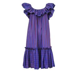 Vintage Yves Saint Laurent Stripe Cotton Frock 