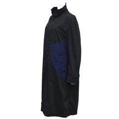 Issey Miyake pinstripe windbreaker coat, c. 1990s 4