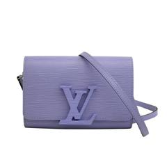Louis Vuitton Louise Epi Leather Lavender Logo Clutch Crossbody Shoulder Bag