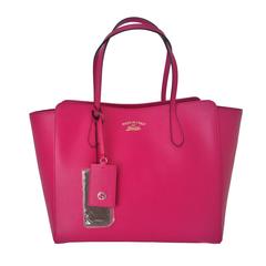 2015s Gucci leather fucsia large bag