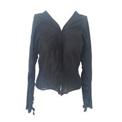 1990s Yves Saint Laurent black shirt 11