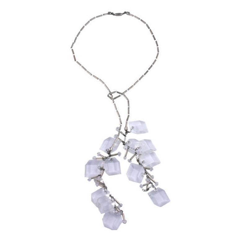 Festivo Lariat Cubo Lucite Años 60