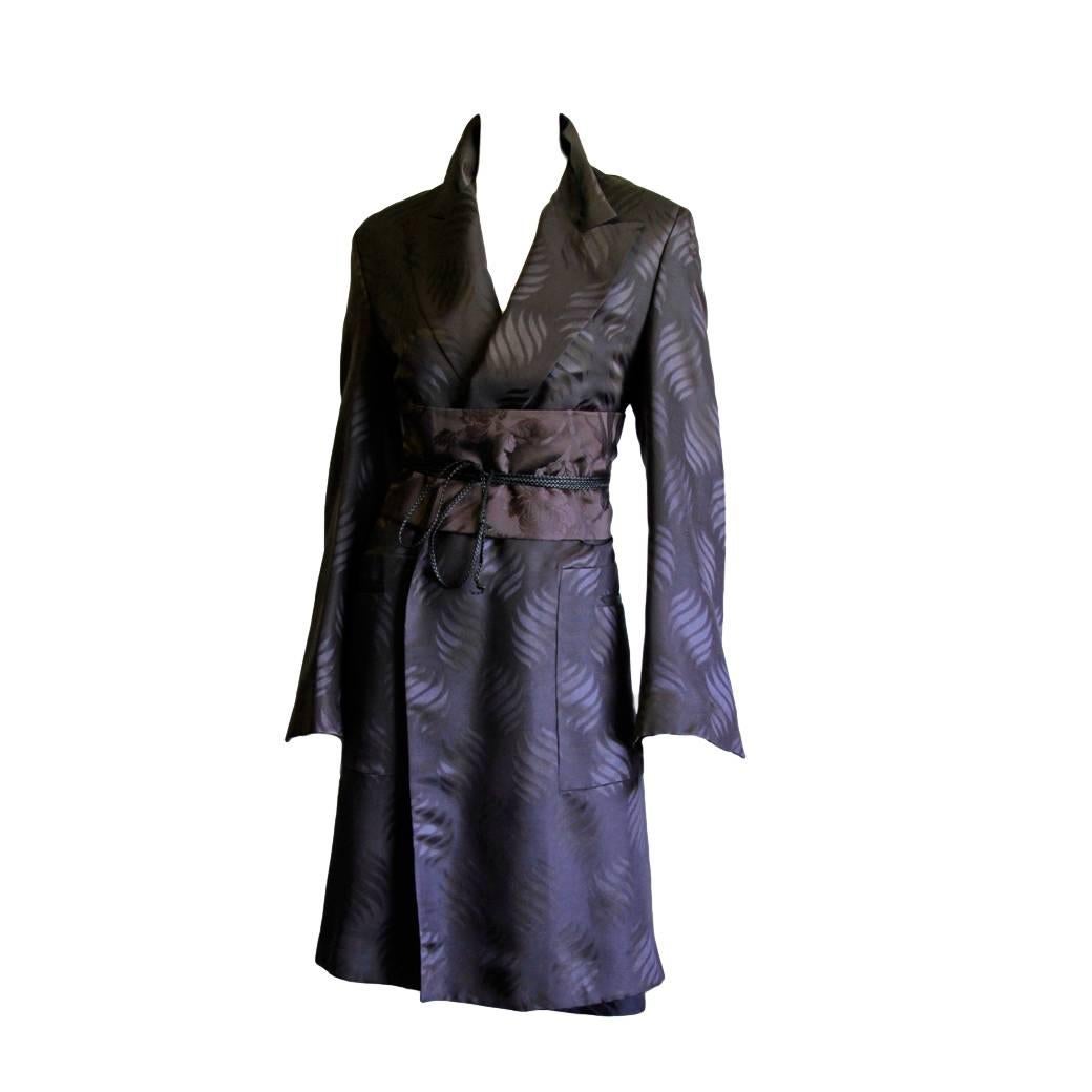 Free Shipping: Iconic Tom Ford Gucci FW 2002 Silk Kimono Coat, Obi & Skirt! 38