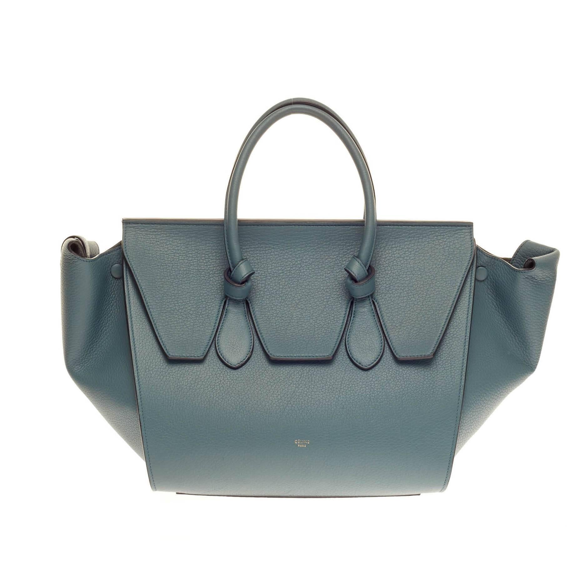 Celine Tie Knot Tote Grainy Leather Large