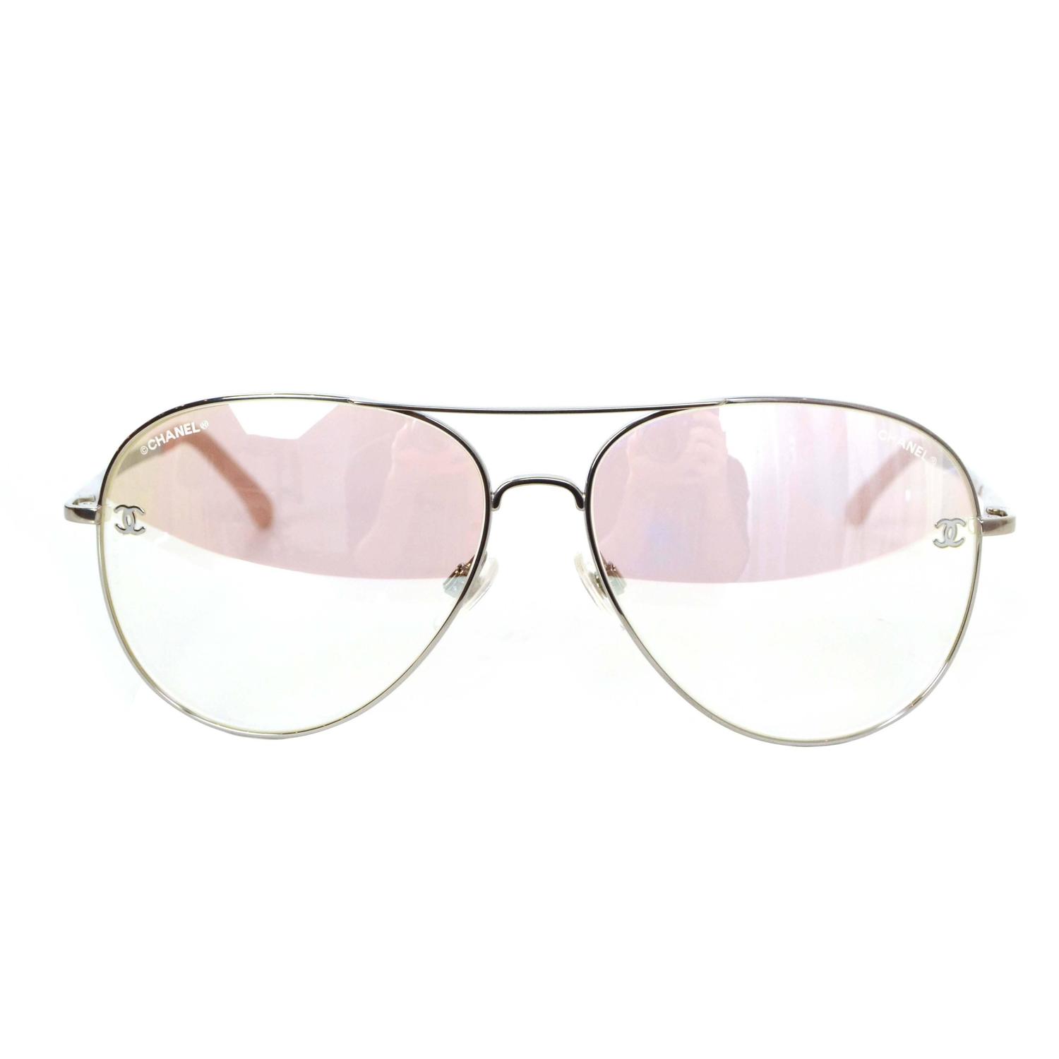 chanel pink gold sunglasses