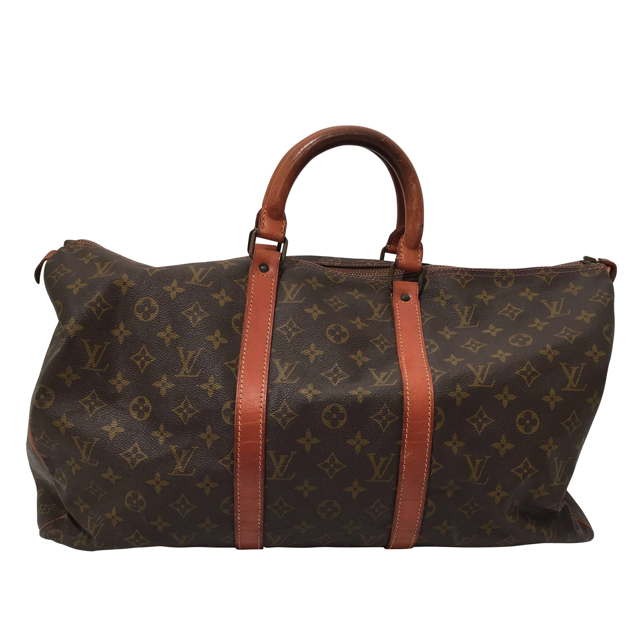 Louis Vuitton 1970's Keepall Bandouliere Monogram For Sale