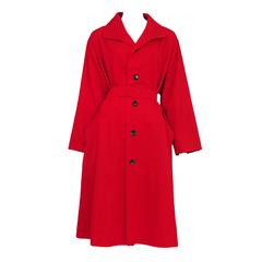 Yohji Yamamoto Red Trench Coat