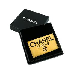 Chanel Vintage Logo Brooch 6