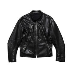 Martin Margiela Mens Five Zip Leather Jacket 