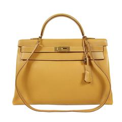 Hermès Cumin Togo Leather 40 cm Kelly with Gold Hardware