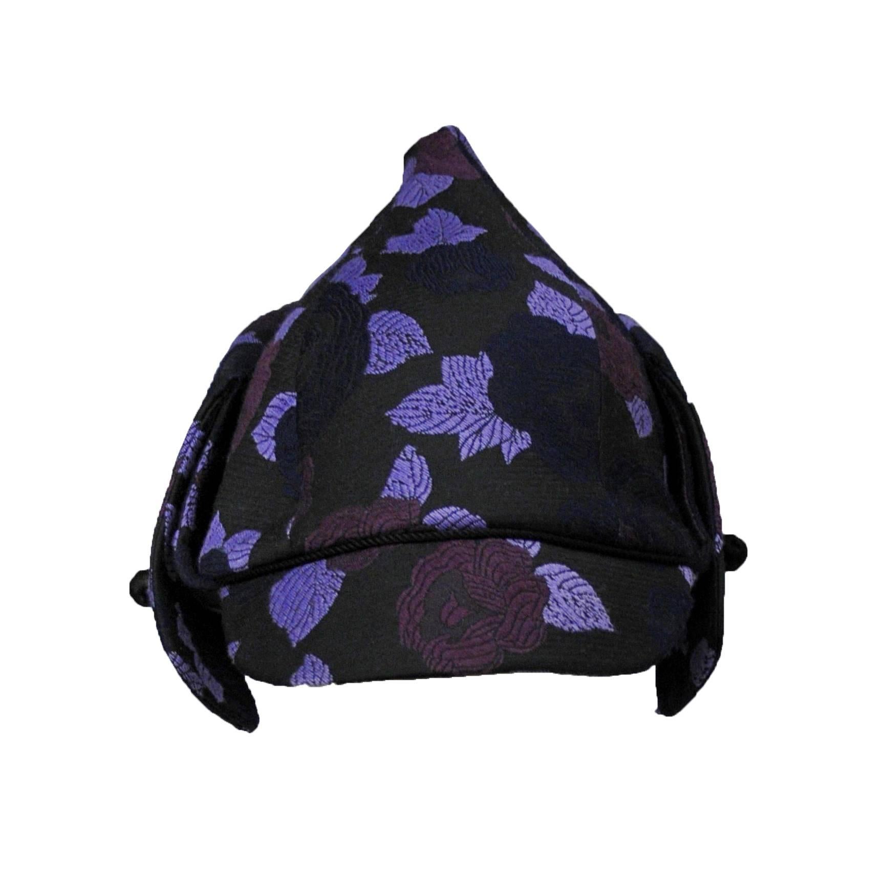 Dior Purple Floral Hat 