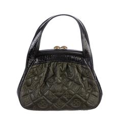 Louis Vuitton Olive Green Monogram Leather and Alligator Top Handle Satchel Bag