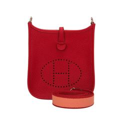 Hermes Rouge Casaque Leather Evelyne TPM