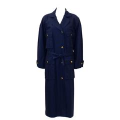1980's Chanel Navy Trench 12