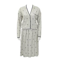 1980's Krizia Butterfly Print Knit Set 12