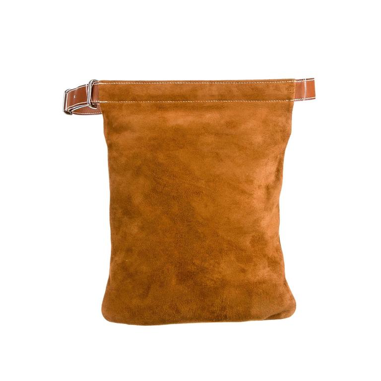 brown suede bum bag