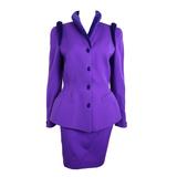 Thierry Mugler - Ensemble tailleur jupe violet