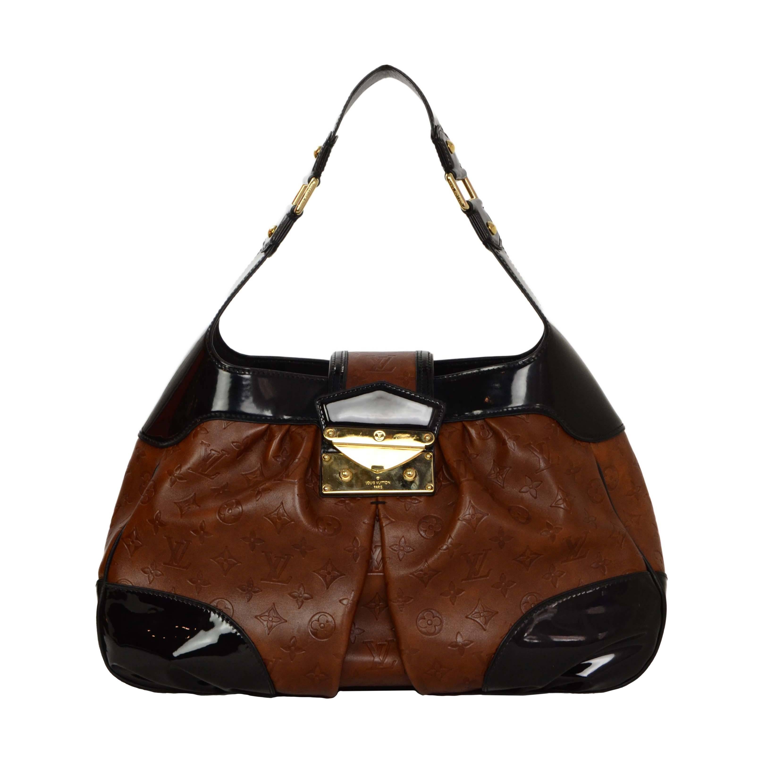 Louis Vuitton Brown Empriente Leather 'Polly' Bag GHW