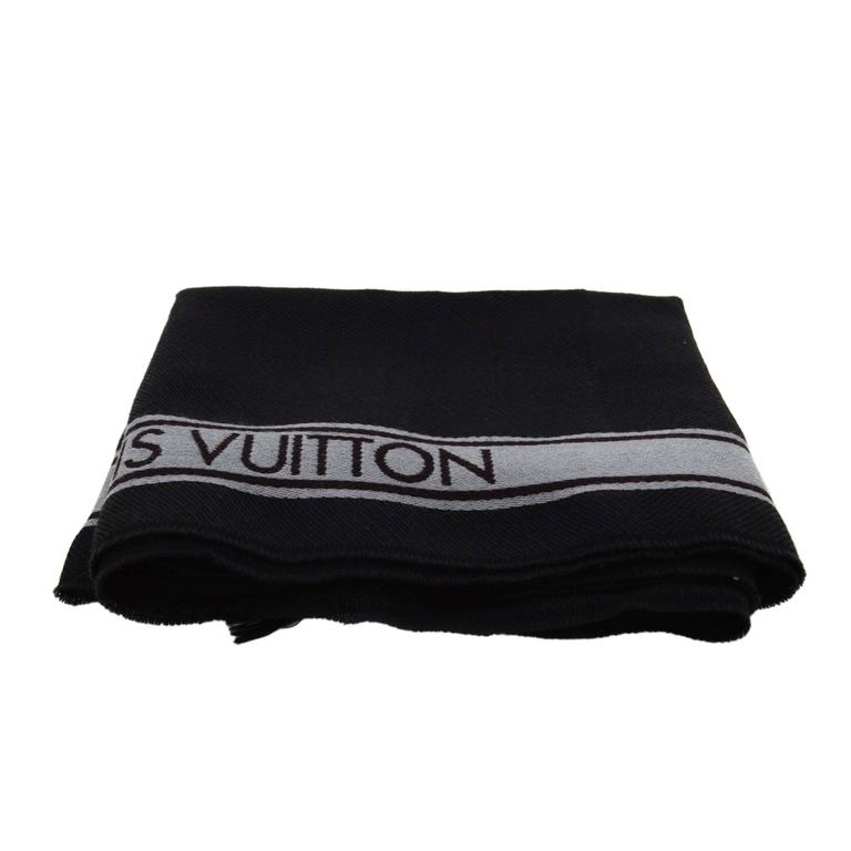 Louis Vuitton Logomania Scarf Charcoal Grey | SEMA Data Co-op