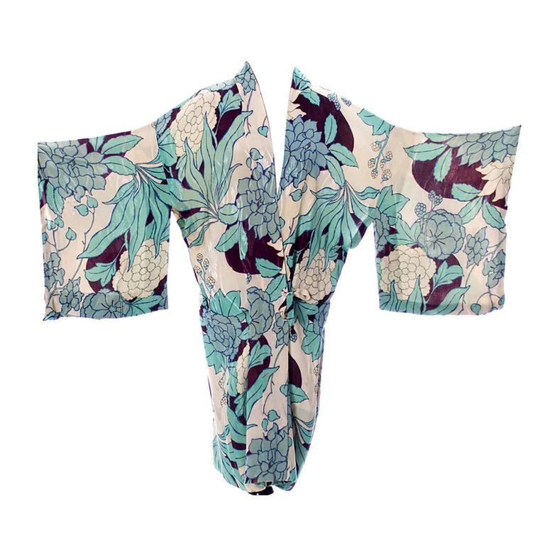 vintage kimono dressing gown