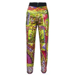Gianni Versace printed high waisted pants, c. 1992 12