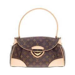 Beverly cloth handbag Louis Vuitton Brown in Cloth - 30113838