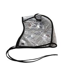 Maison Michel Polka Dot Lace & PVC 'Lara' Bear Ear Rain Hat