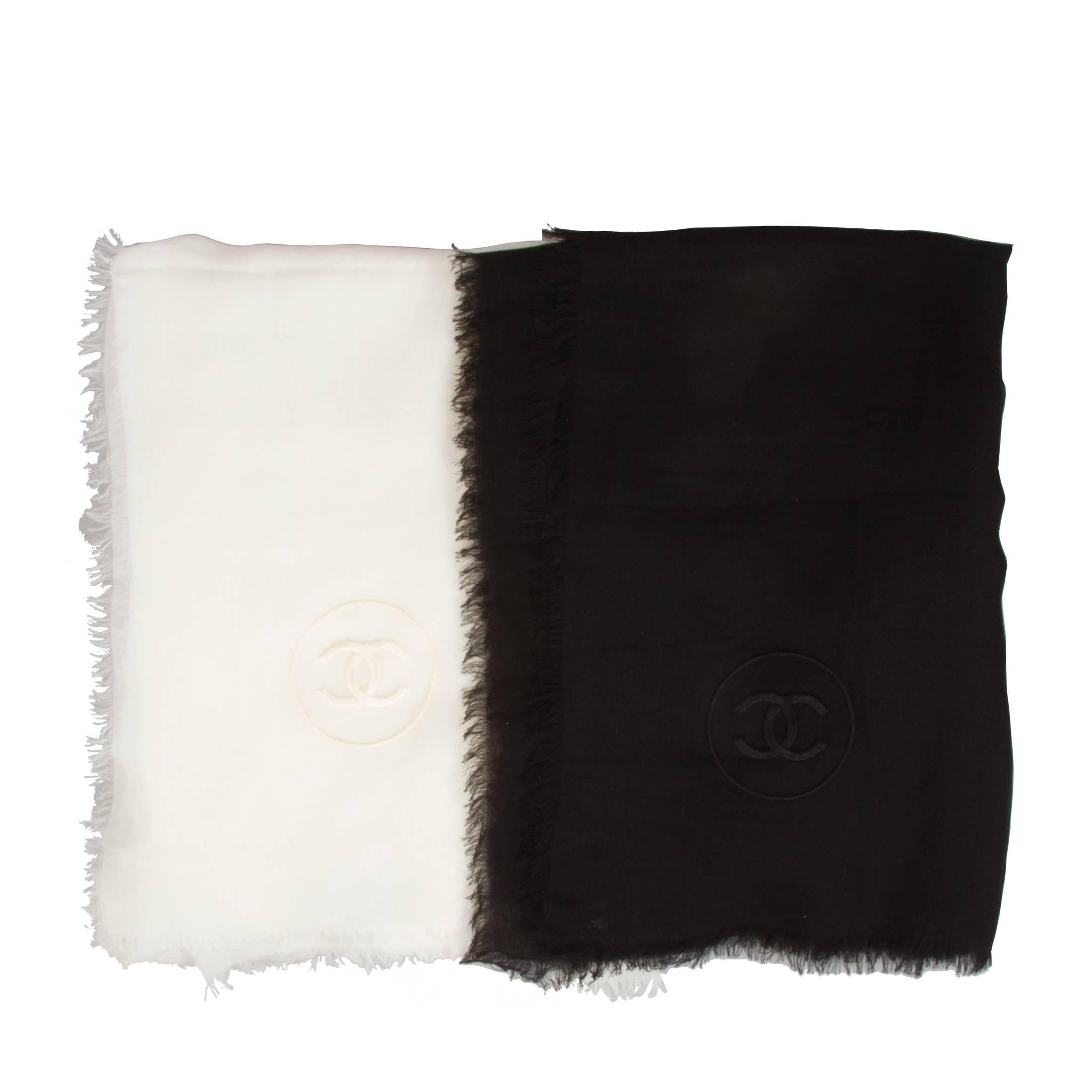 Pair of CHANEL Scarves  from the Christmas 2009 Collection