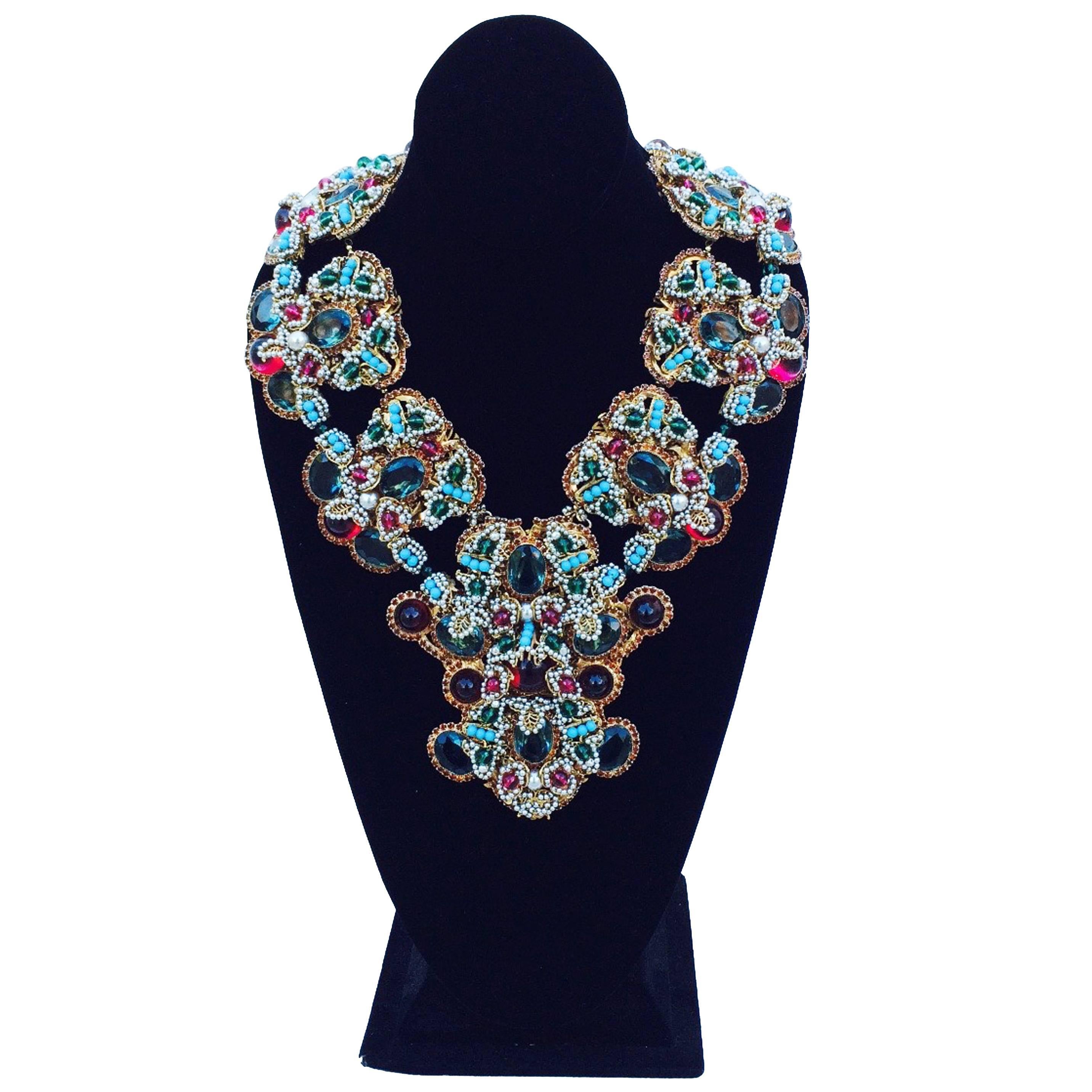 Incredible One-Off William de Lillo Mughal Style Necklace
