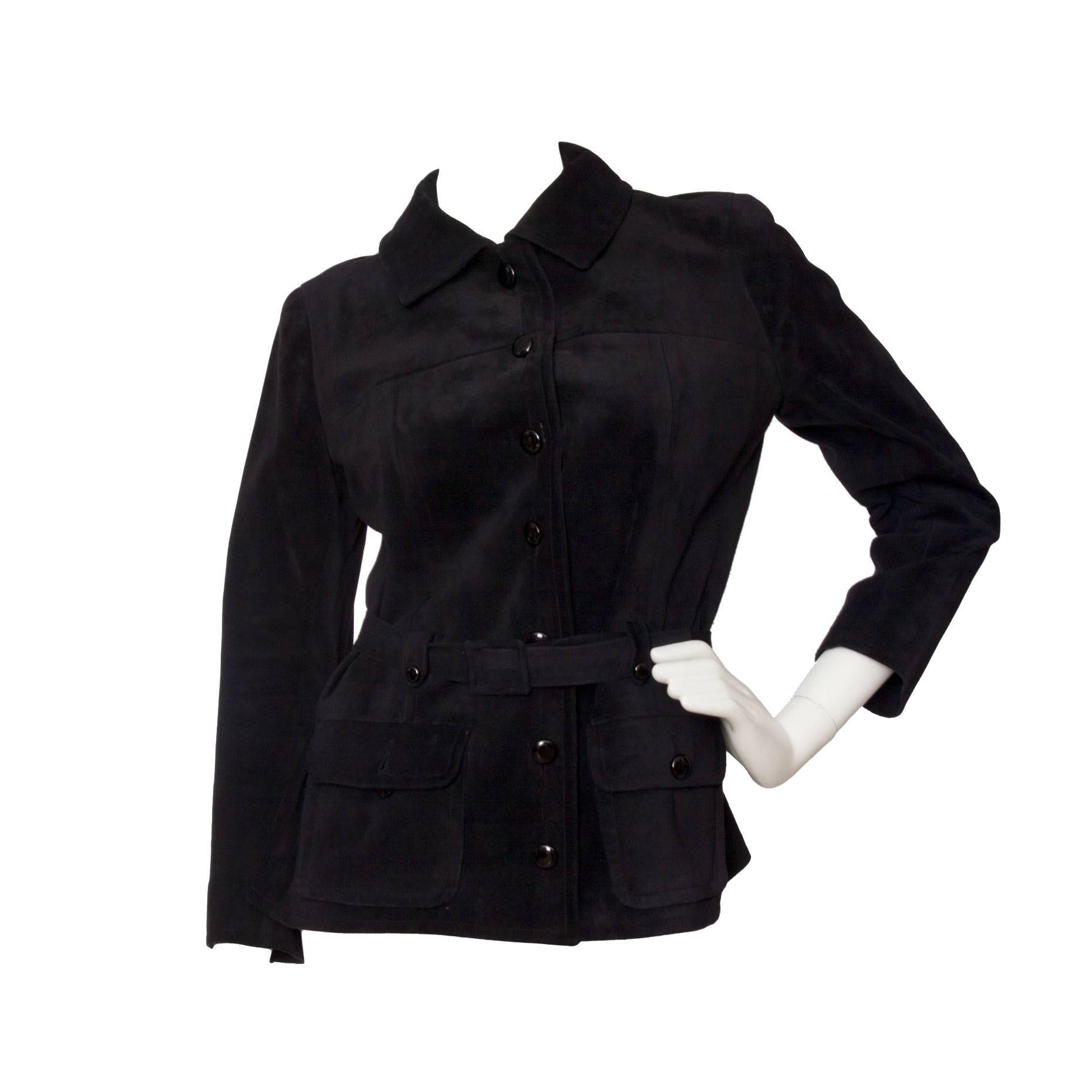 1970s Yves Saint Laurent Haute Couture Suede Jacket