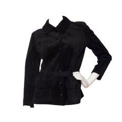 Vintage 1970s Yves Saint Laurent Haute Couture Suede Jacket