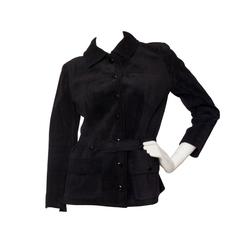 1970s Yves Saint Laurent Haute Couture Suede Jacket 11