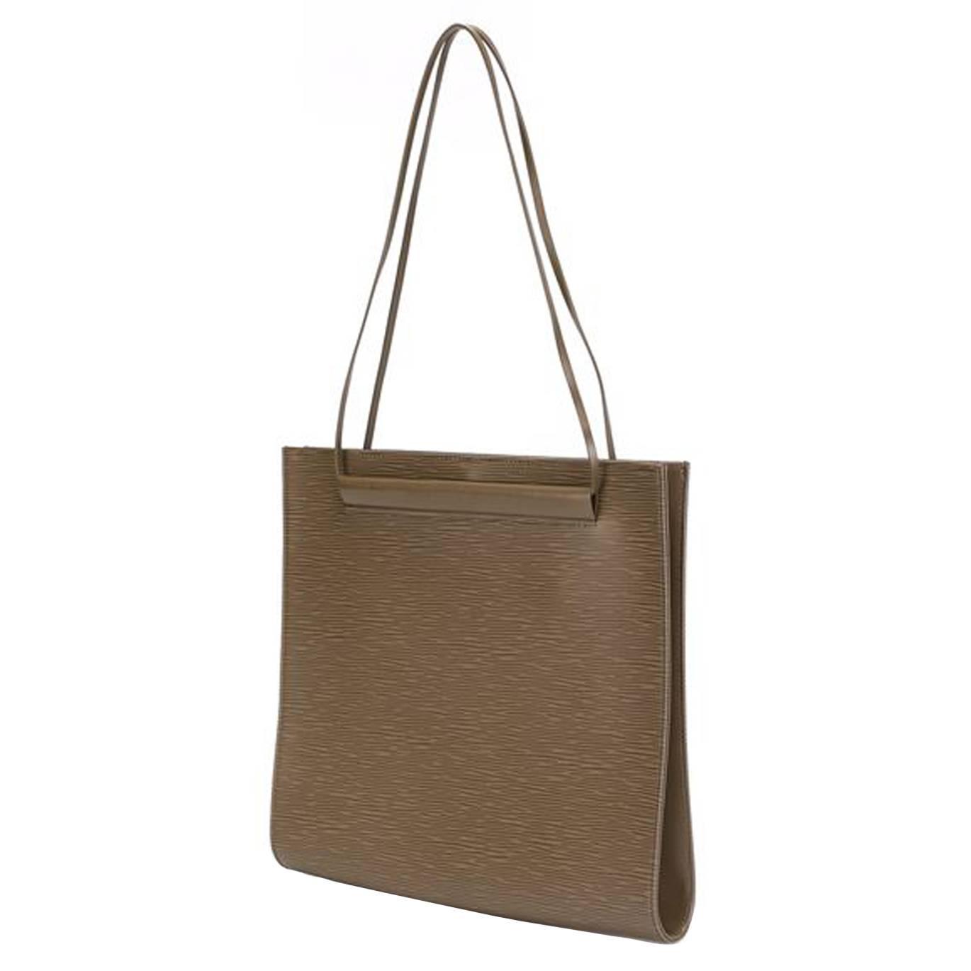 Louis Vuitton Taupe Epi Leather 'Saint Tropez' Tote Bag For Sale at 1stdibs