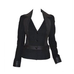 Christian Dior Suede Blazer With Snake Trim Jacket