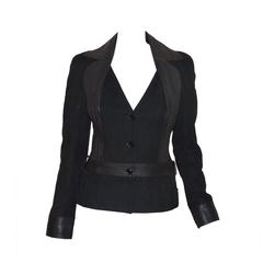 Christian Dior Suede Blazer With Snake Trim Jacket 12