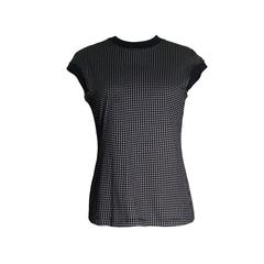 Gianni Versace 90s Black & White Check T-Shirt Cut Top 6
