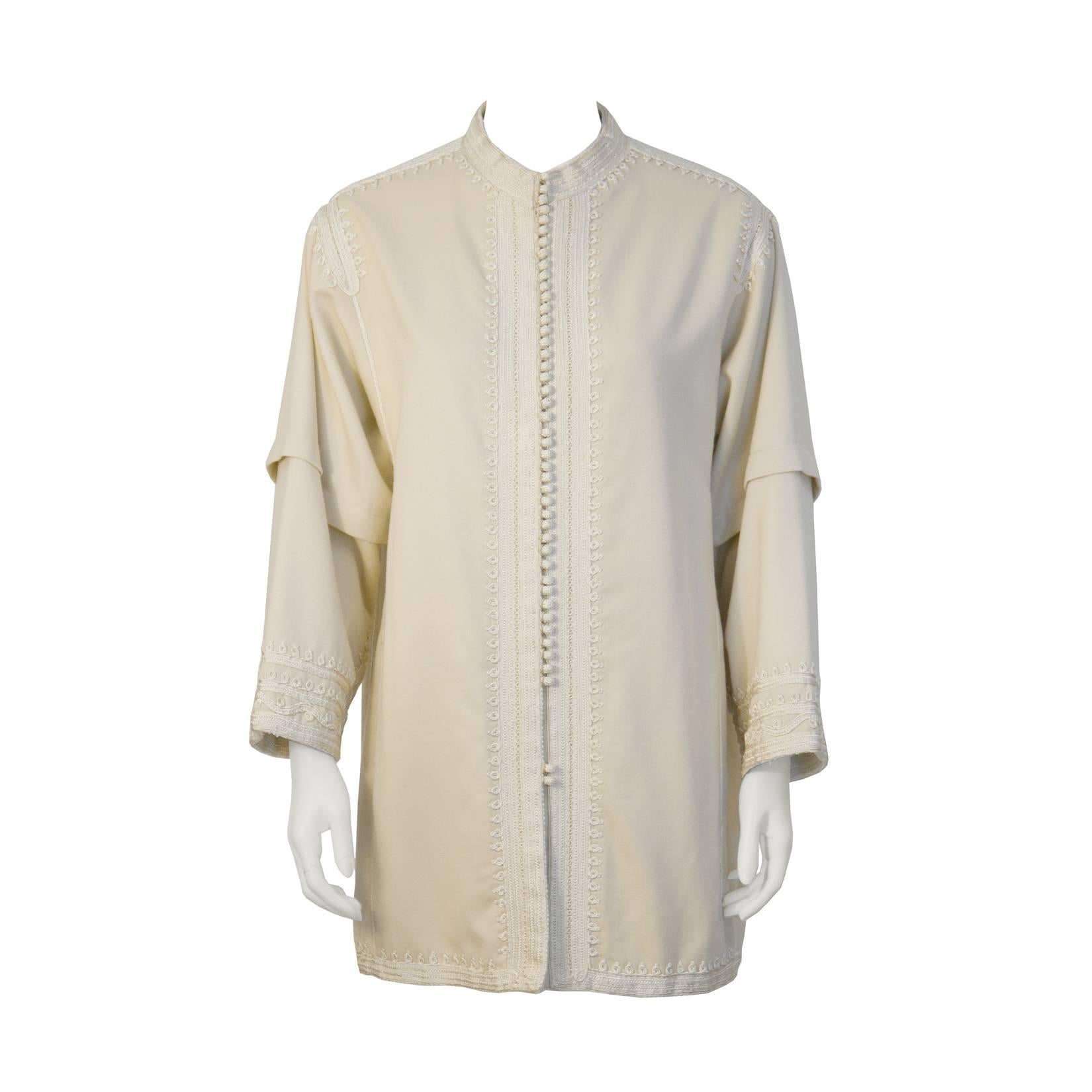 Anónimo Chaqueta marroquí crema