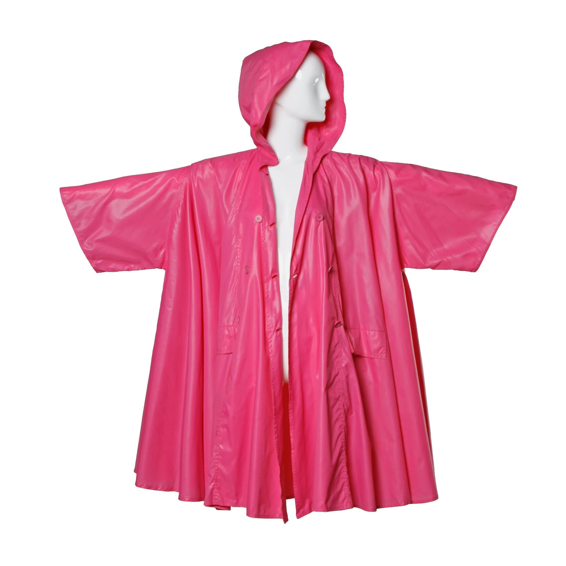Salvatore Ferragamo Vintage Pink Rain Coat