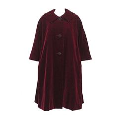 Christian Dior Haute Couture silk velvet opera coat, Autumn/Winter 1956