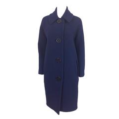 Martin Grant soft Navy coat    Size 6